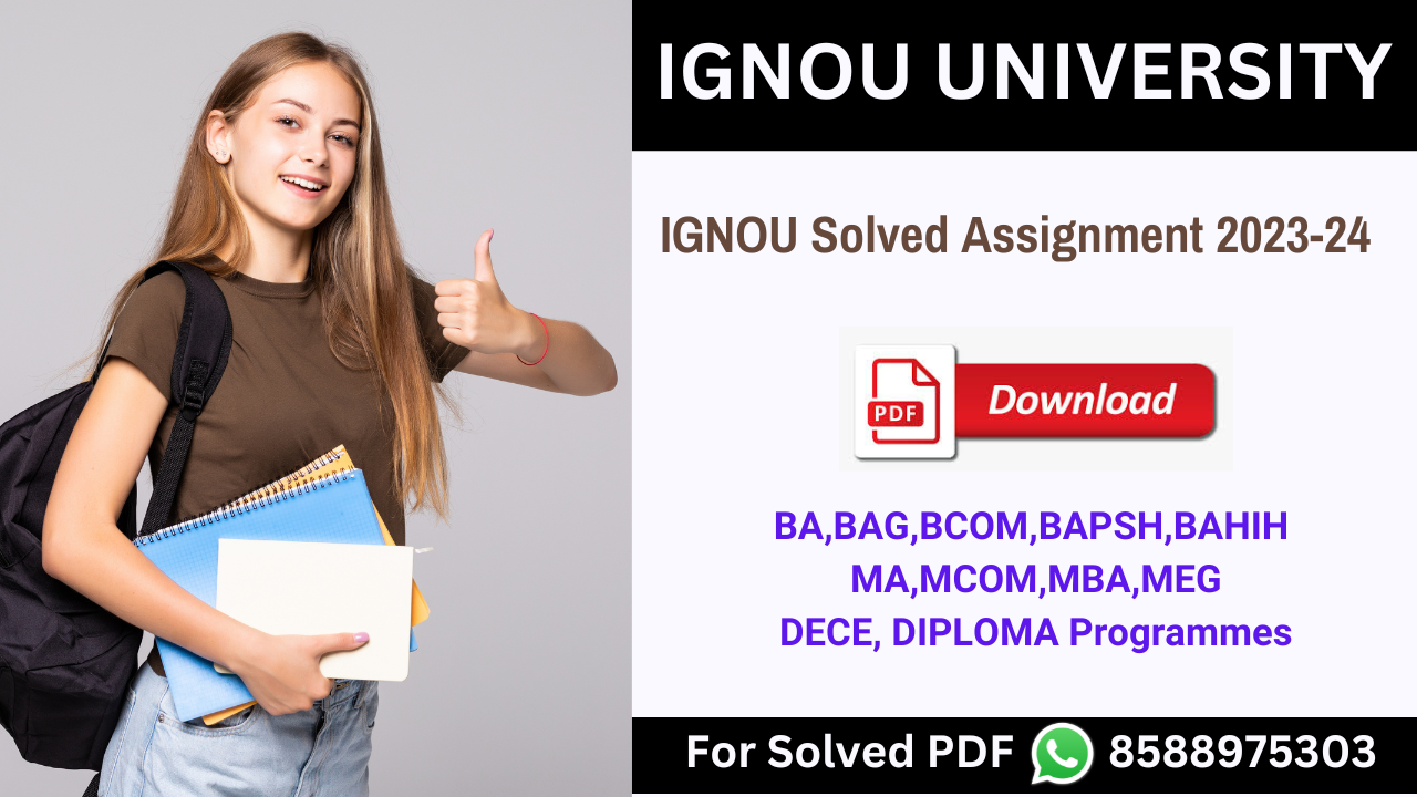 BAG 1st Semester IGNOU Handwritten Assignment Combo (2023-24) |  Gyaniversity Publications